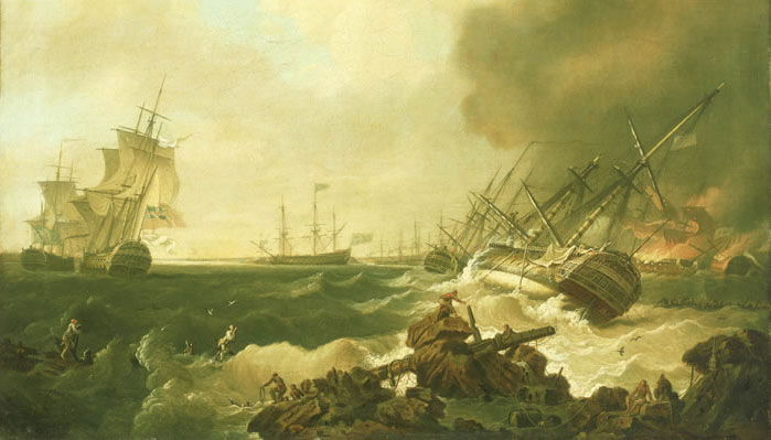 The day after, Battle of Quiberon Bay, Richard Wright Huile/toile 635 x 762 mm - National Maritime Museum, London