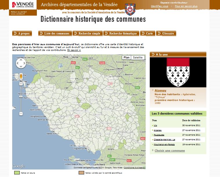 Dictionnaire historique des communes