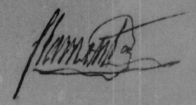 Signature d'Antoine FLAMENT