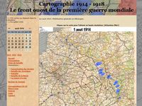 cartographie front 1914-1918